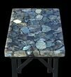 x Labradorite End Table With Powder Coated Base #52939-1
